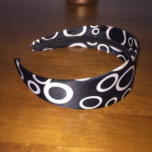 Black and White Circle Headband